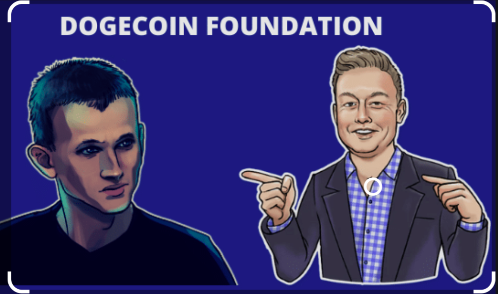 Elon Musk och Vitalik Buterin i Dogecoin Foundation