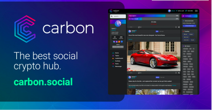 Carbon – Kryptovärldens Egna Sociala Media Lanserad