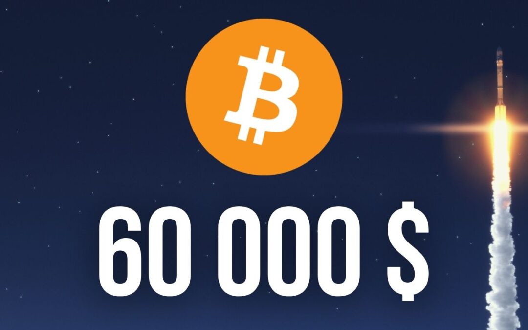 Bitcoin Nosar På ATH – Nära Passera 60 000 Dollars Nivån