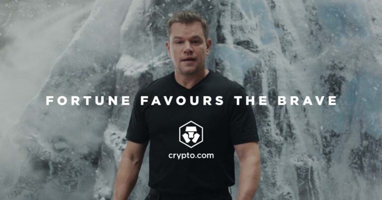 Crypto.com Lanserar Reklamkampanj Med Matt Damon
