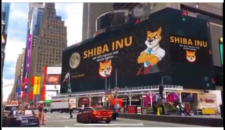 SHIBA INU Annonserar På Times Square - Följ Kursen