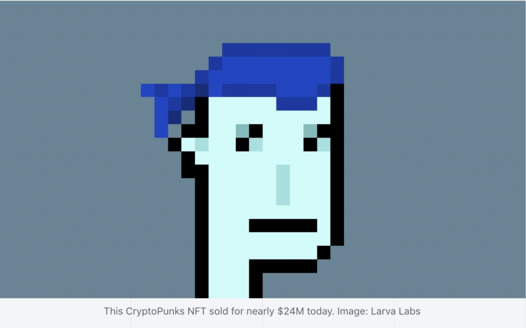 Nytt Crypto Punks Rekord – 24 Miljoner Dollar