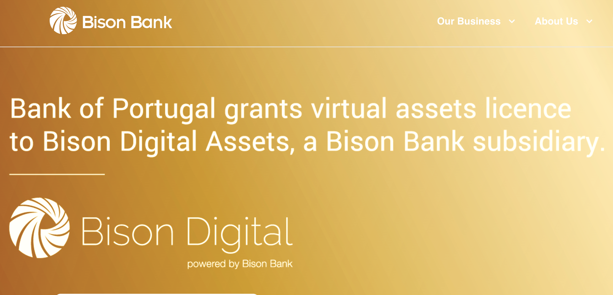 Bison Bank Första Bank i Portugal Med Kryptolicens