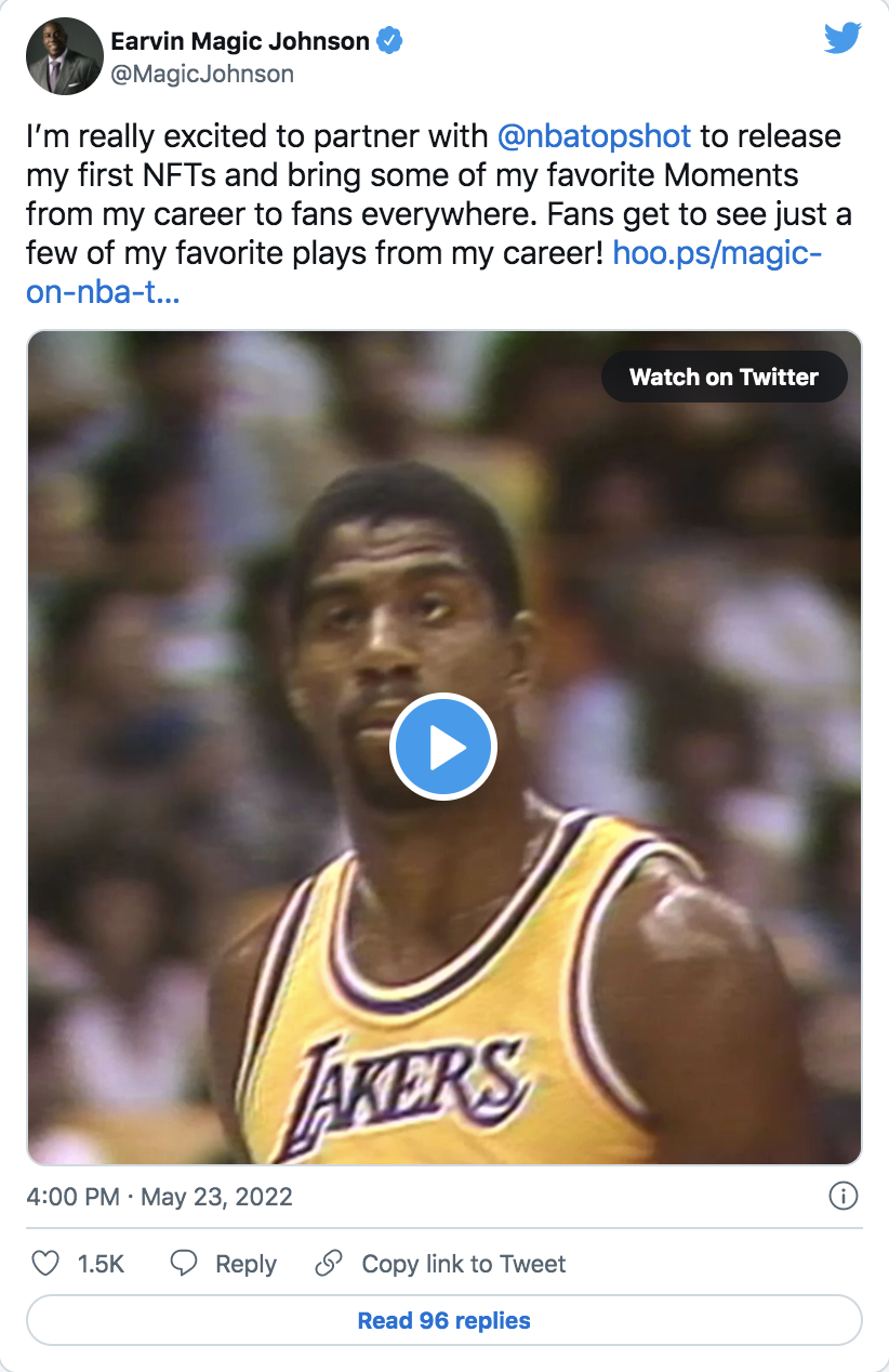 Magic Johnson Lanserar NFT Kollektion