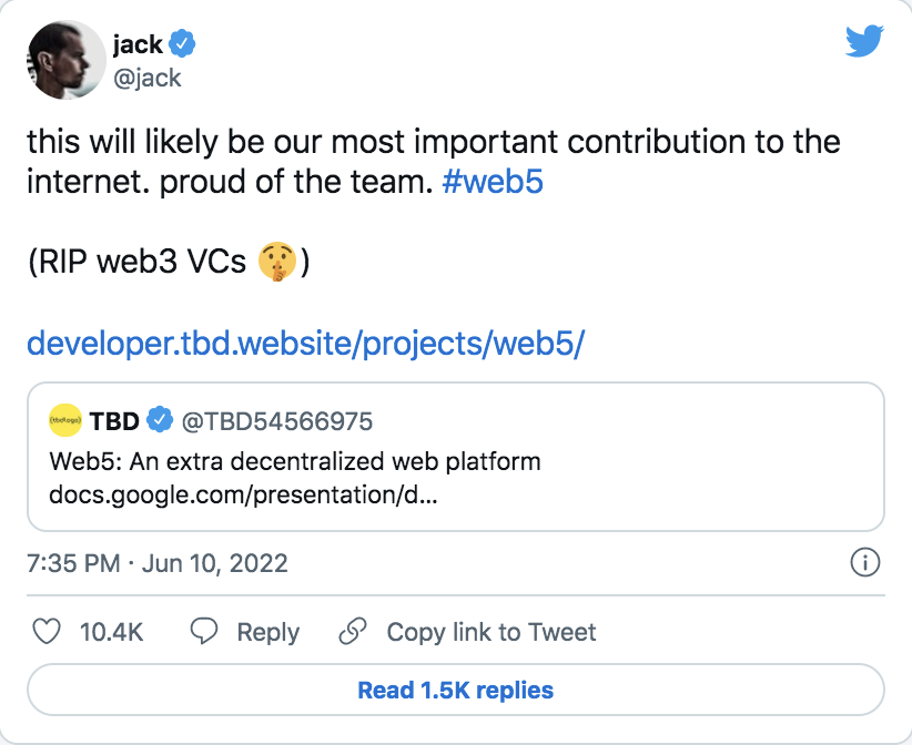 Jack Dorsey Ogillar Web3 - Så Hans TBL Lanserar Web5 På Bitcoin...