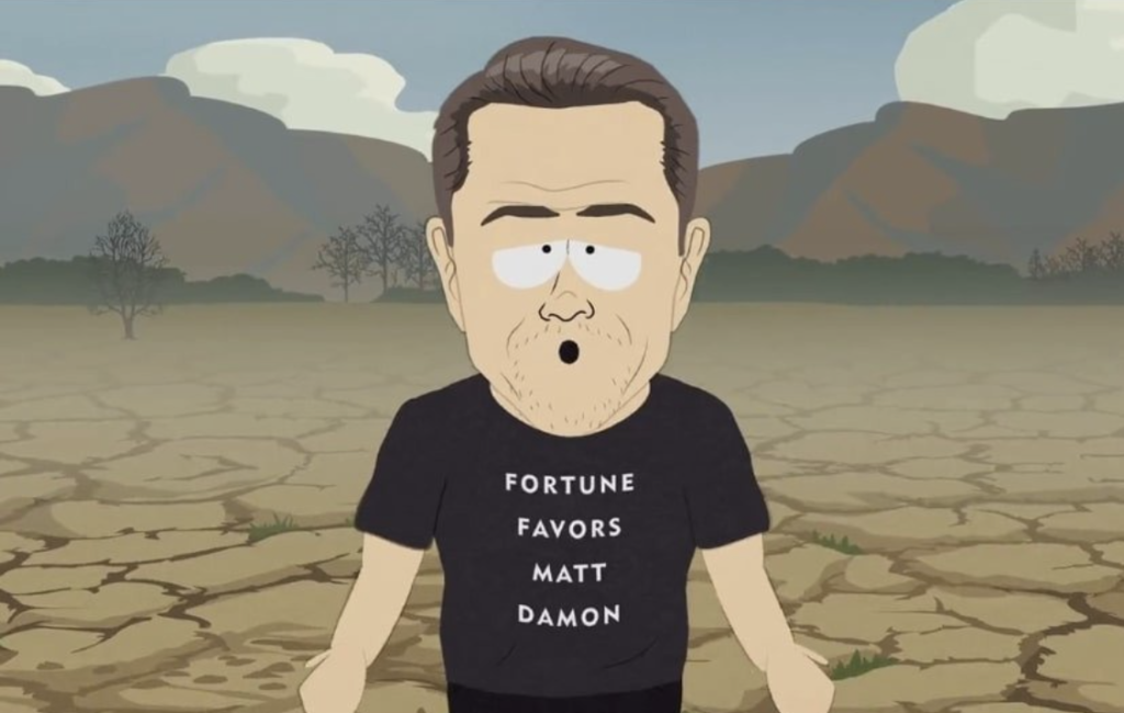 Matt Damon Hånas i Nya South Park Filmen: Promotar Pee Pee Water...