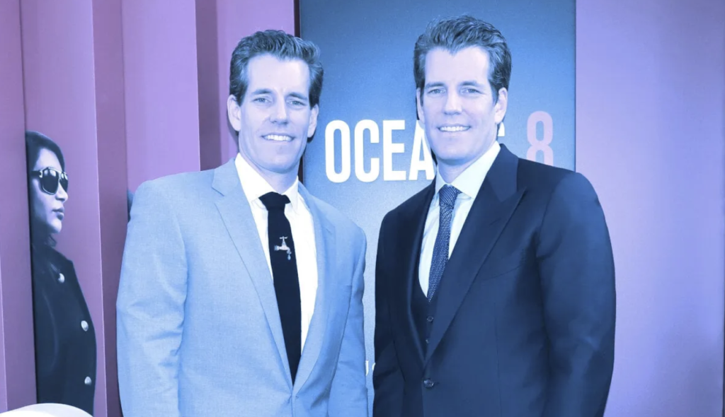 Winklevoss Bröderna & Gemini Börsen Stämda i New York
