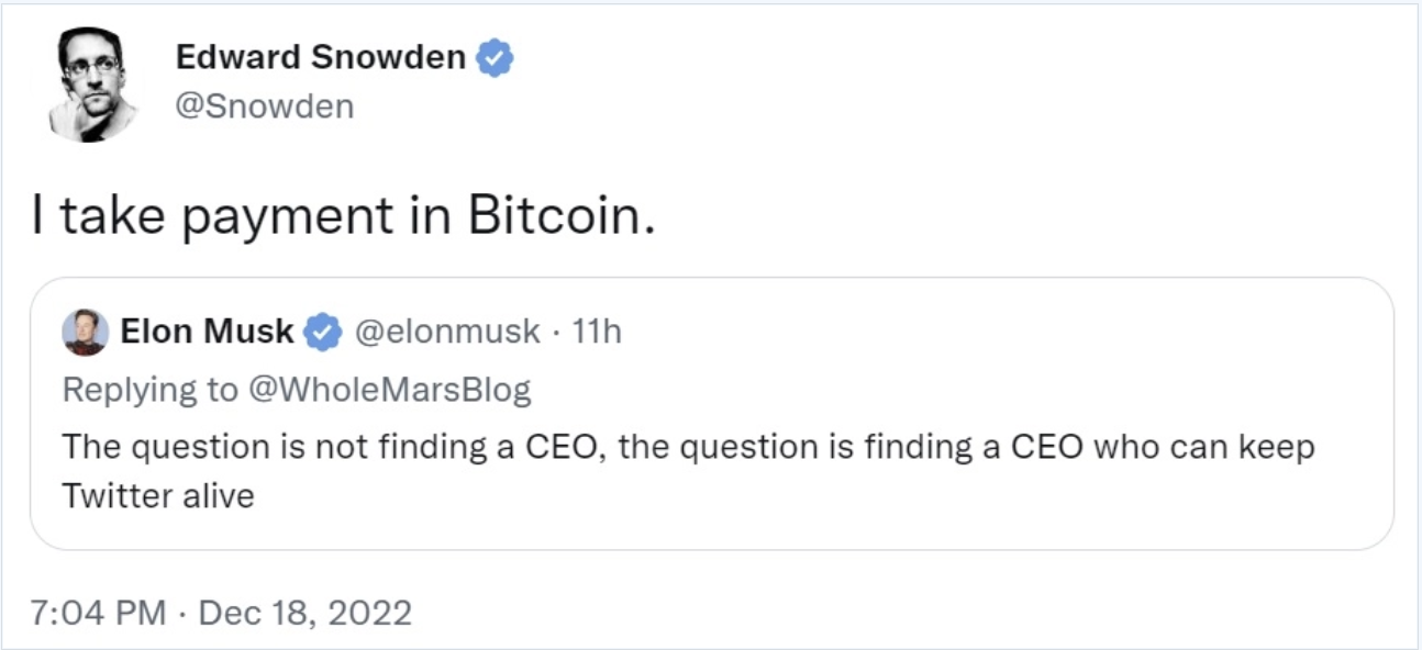 Ed Snowden VD på Twitter?