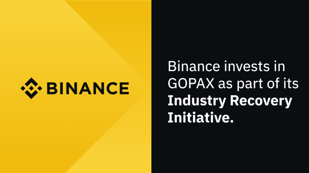 Binance Gör Comeback i Korea - Köpt In Sig i Gopax