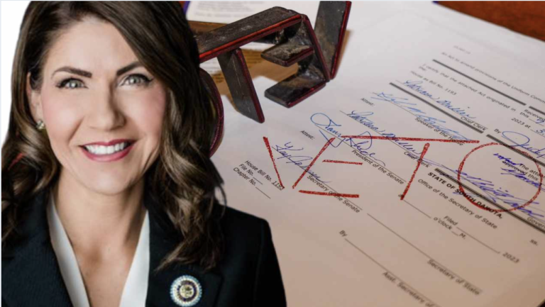 Kristi Noem Lägger Veto För Att Försvara Friheten i USA