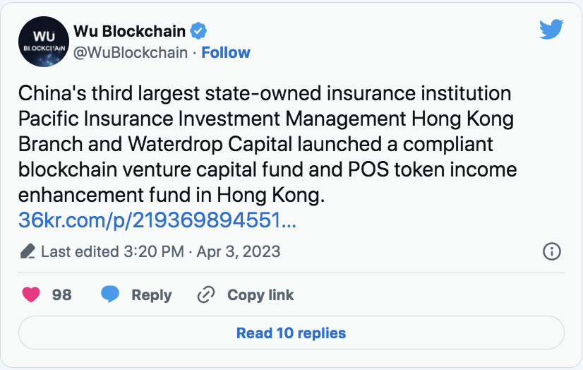 Beijing Lanserar 2 Nya Kryptofonder i Hongkong