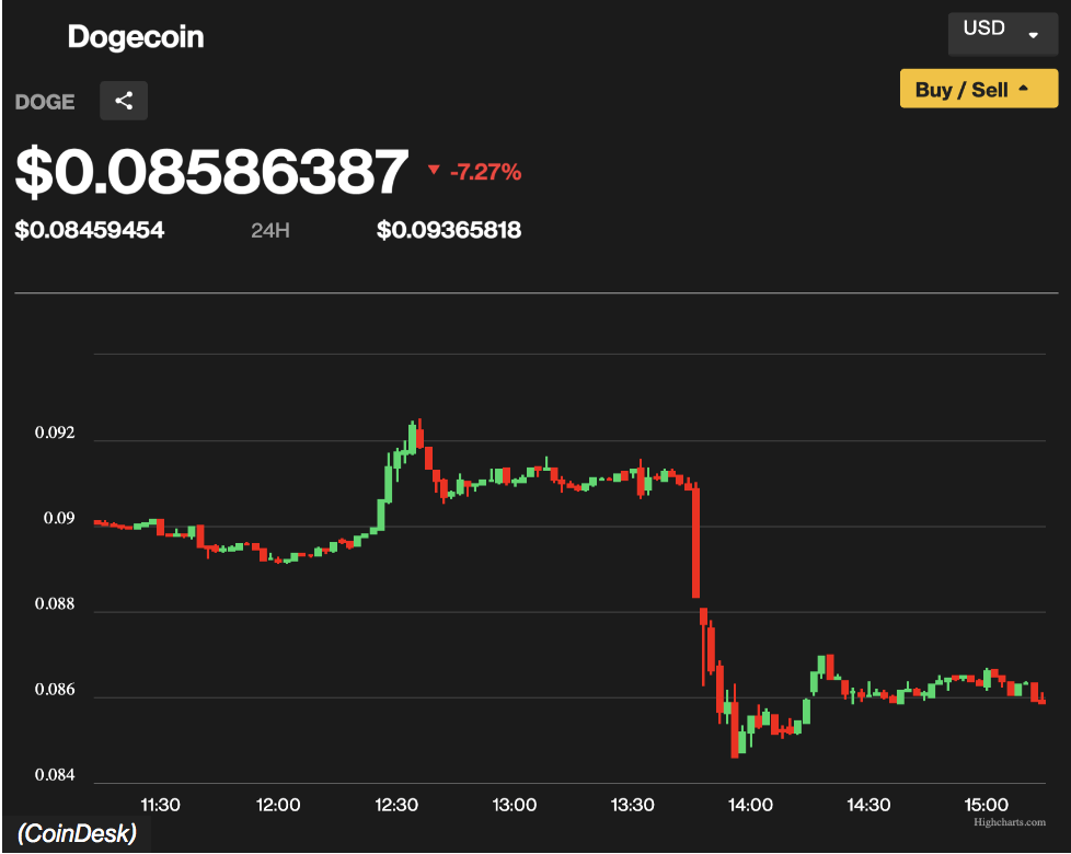 Dogecoin Rasar - Elon Tog Bort Hundloggan Från Twitter...
