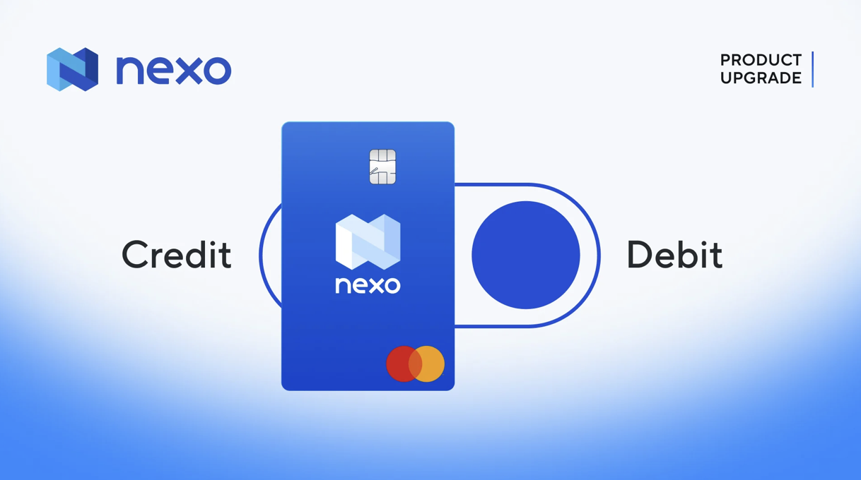 Nexo Lanserar Dual Mode Kort - Växla Mellan Kredit & Debit Nexo Lanserar Dual Mode Kort - Växla Mellan Kredit & Debit