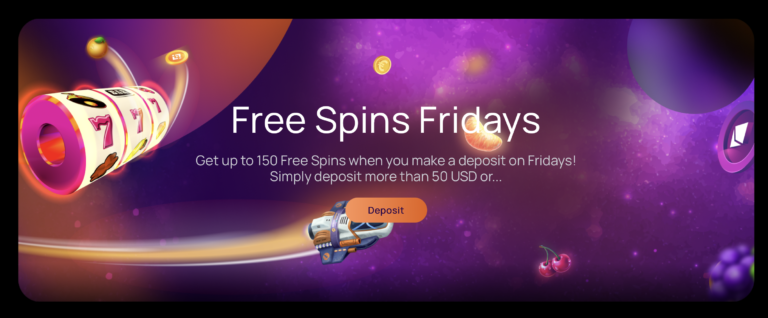 Topprankade BitSpinCasino Har En Unik Fredagsbonus...