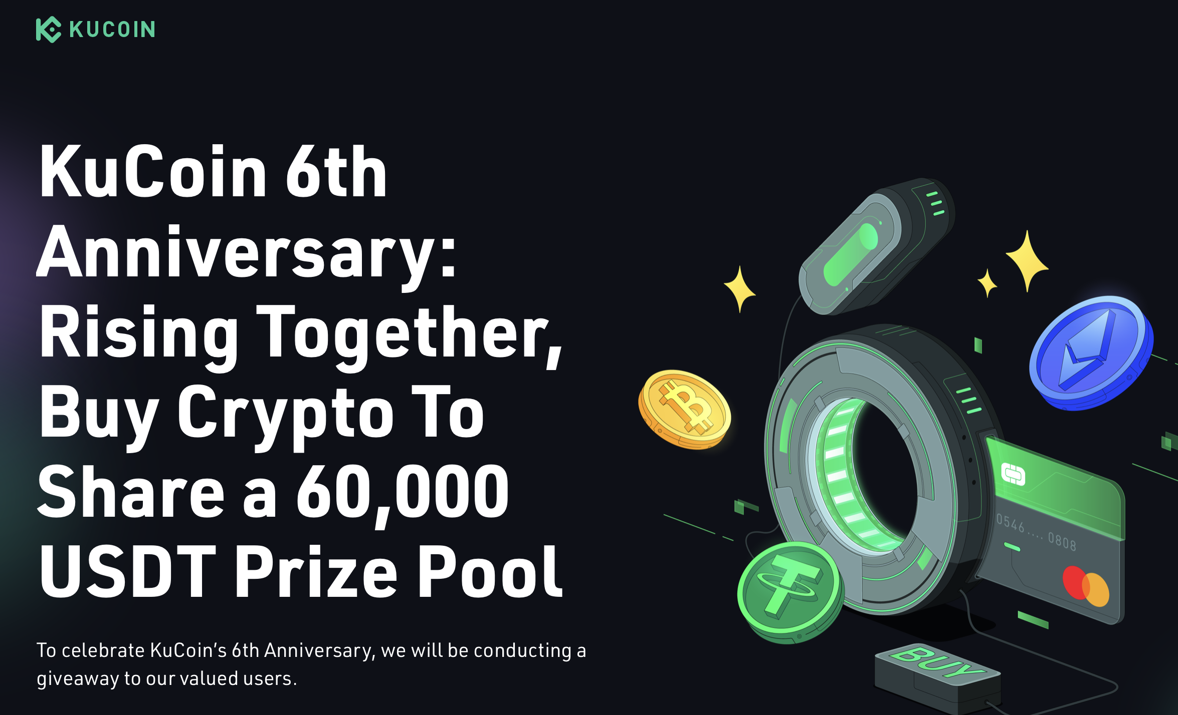 Stora KuCoin Firar 6 År Med Roliga Tävlingar & Events