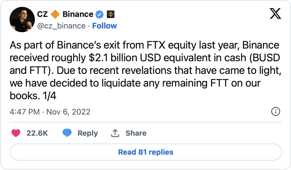 CZ Och Binance US Åtalas i Kalifornien