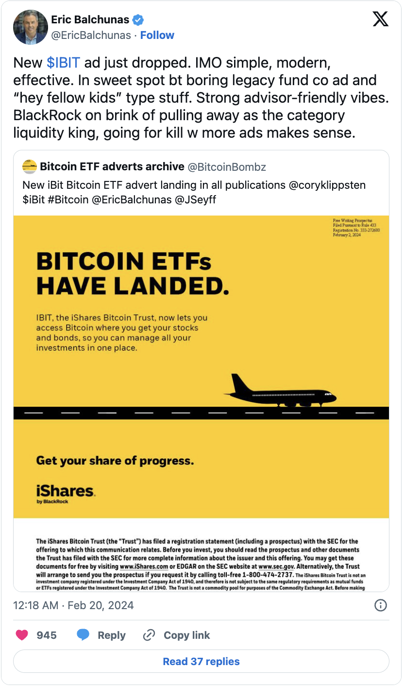 Reklam För Ishares Bitcoin Trust (IBIT)