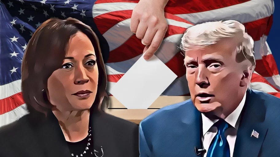 Donald Trump leder överlägset över Kamala Harris
