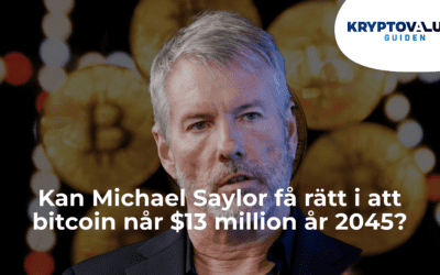 Michael Saylor tror bitcoin står i $13M år 2045…