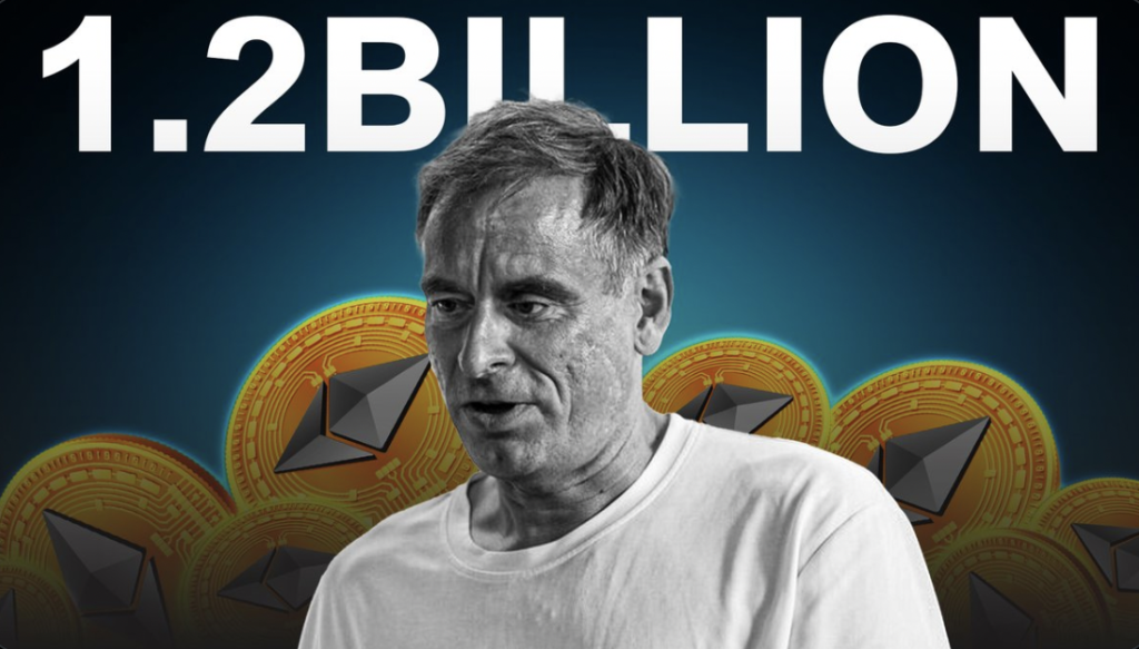Estländske bankiren Rain Lõhmus har tappat bort Ethereum värt $1,2 miljarder