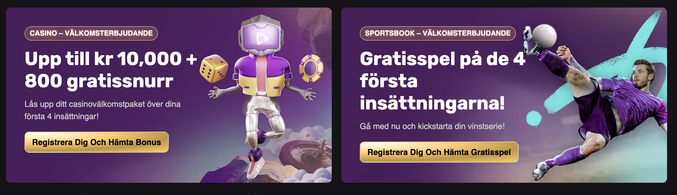 Playbet Välkomstbonus