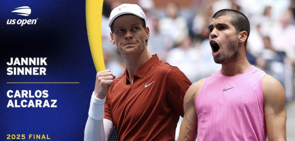 Betta på US Open finalen mellan Jannik Sinner & Carlos Alcaraz
