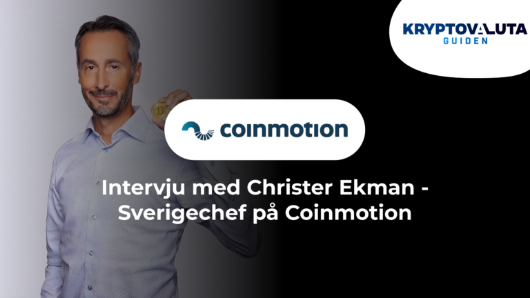 Intervju med Christer Ekman, Sverigechef på kryptobörsen Coinmotion