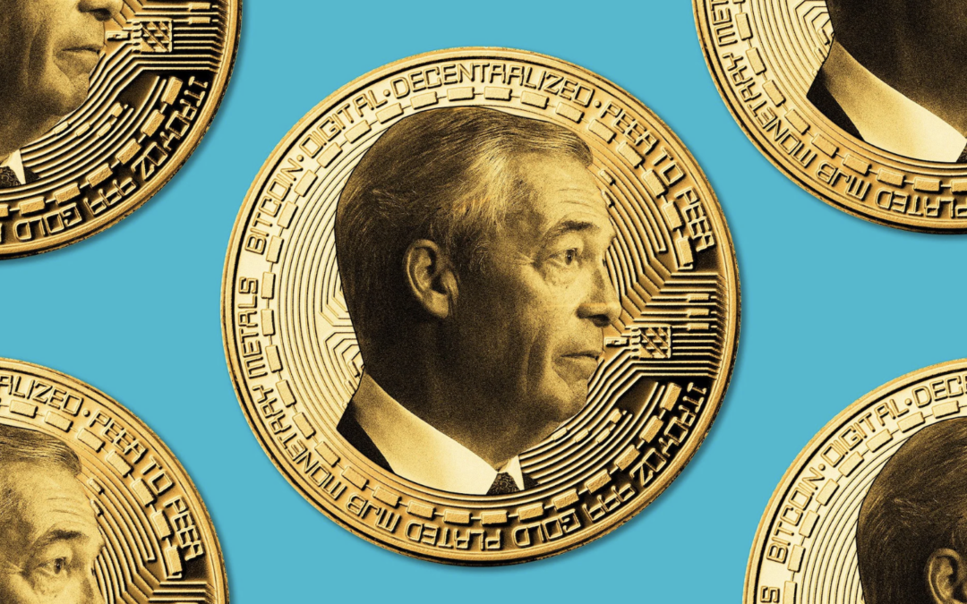 Kryptoinvesterare donerar 12M USD i Bitcoin till Nigel Farage parti Reform UK