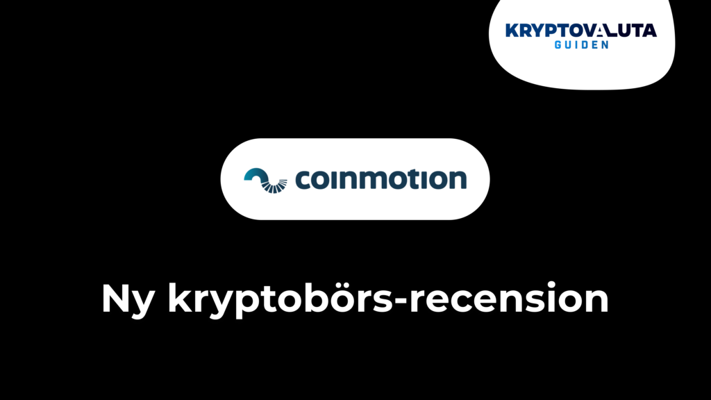 Coinmotion lanserad i Sverige