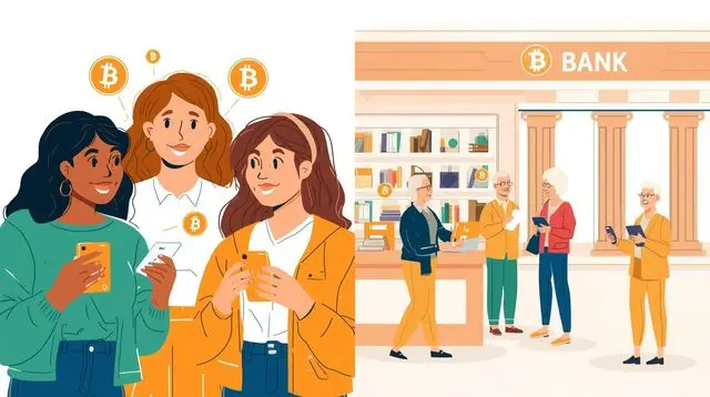 Unga amerikaner litar mer på krypto än på banker