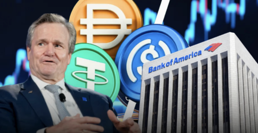 Bank of Americas VD vill förbjuda ränta på Stablecoins