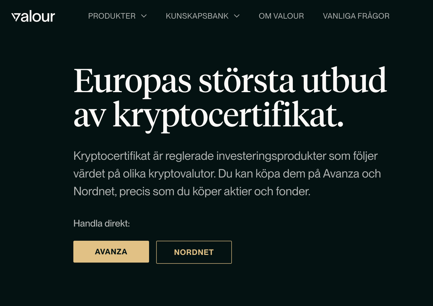 Valour lanserar Staking ETP:er på London Stock Exchange