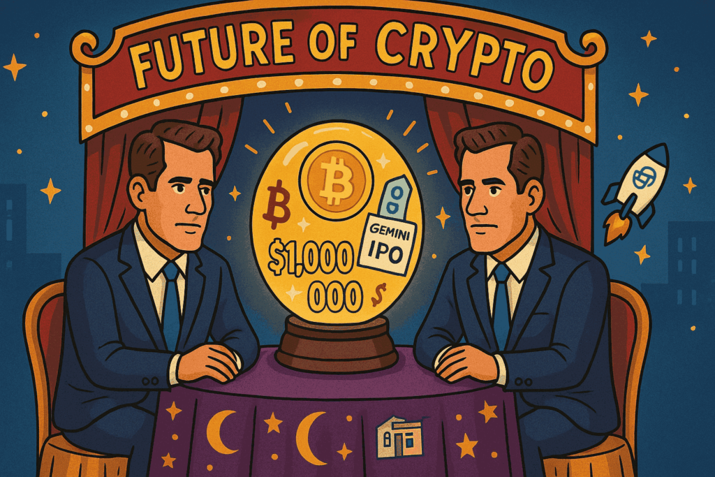 Winklevoss tvillingarna: bitcoin kommer lätt nå 1 miljon dollar...