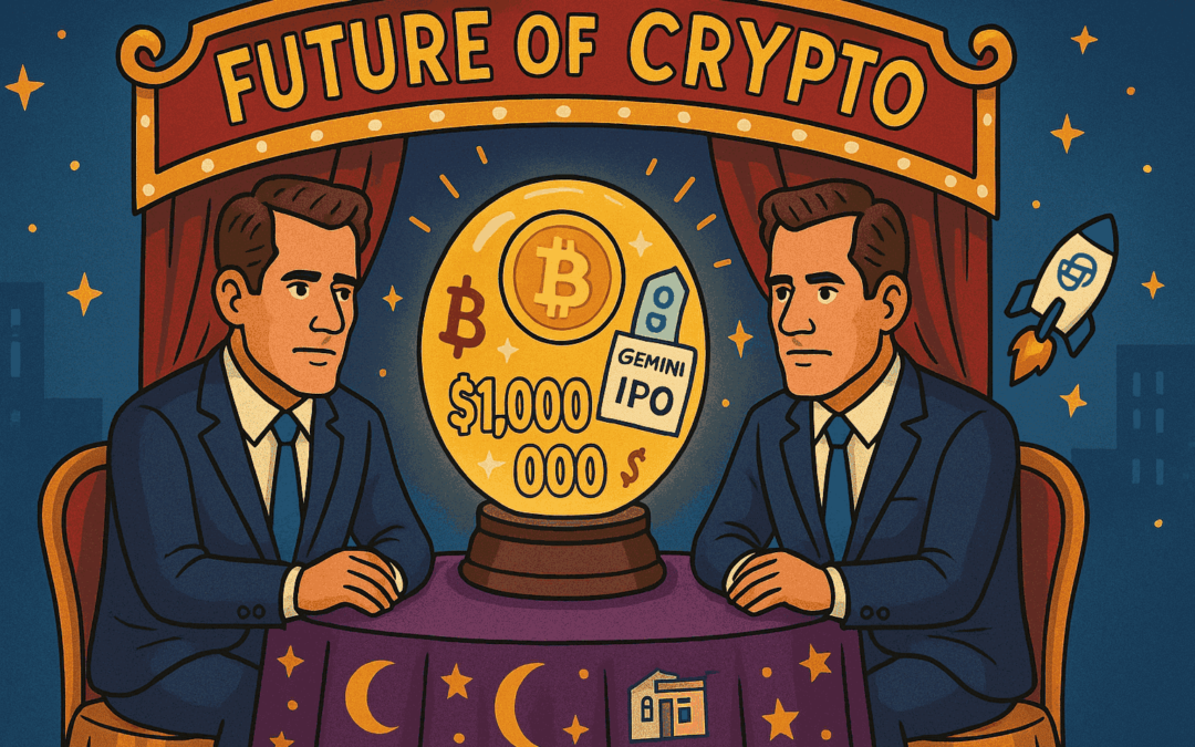 Winklevoss tvillingarna: bitcoin kommer lätt nå 1 miljon dollar...