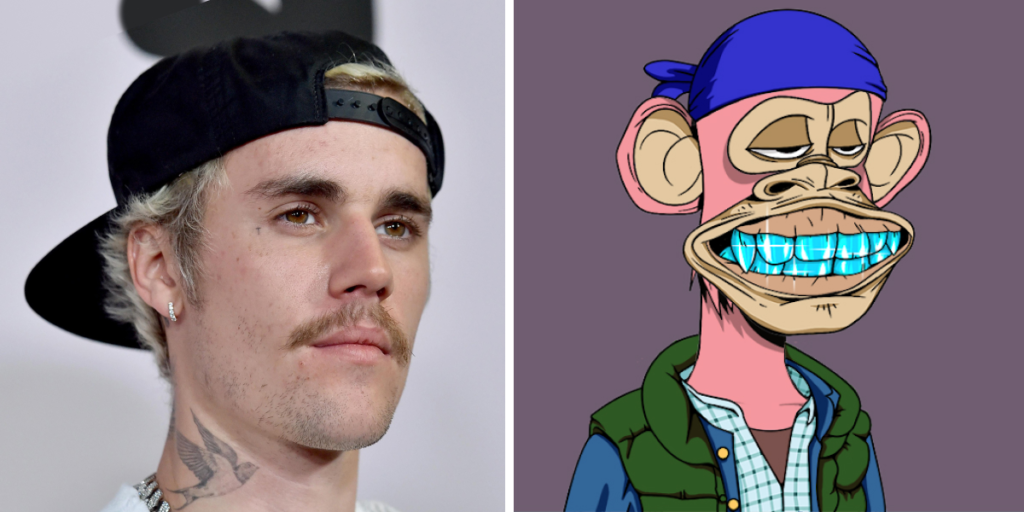 Justin Bieber betalade $1,3M för en Bored Ape NFT