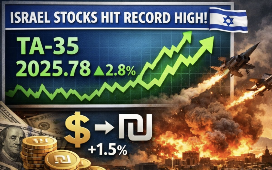 Kriget mot Iran lyfter Israels aktiemarknader