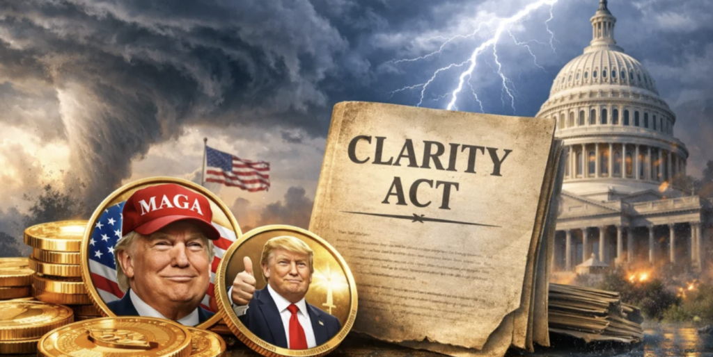 Donald Trump sågar bankernas försök att stoppa Clarity Act