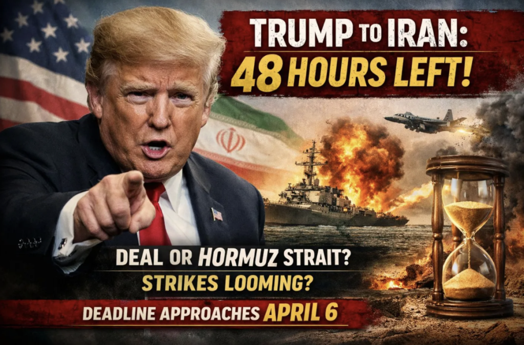 I morgon slår Trump till om inte Iran öppnar Hormuz sundet igen...
