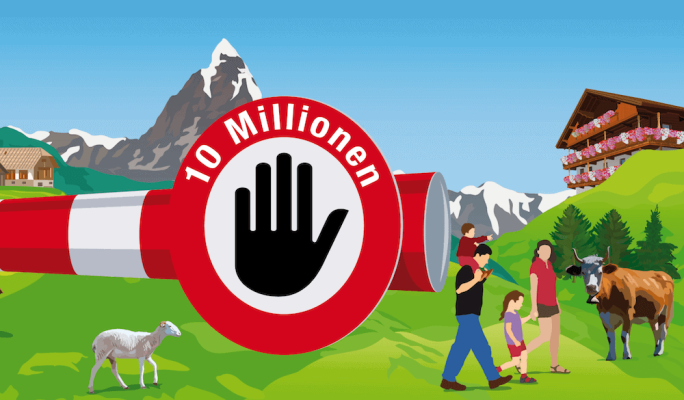 Schweiz på väg att införa maxtak på 10 miljoner invånare...