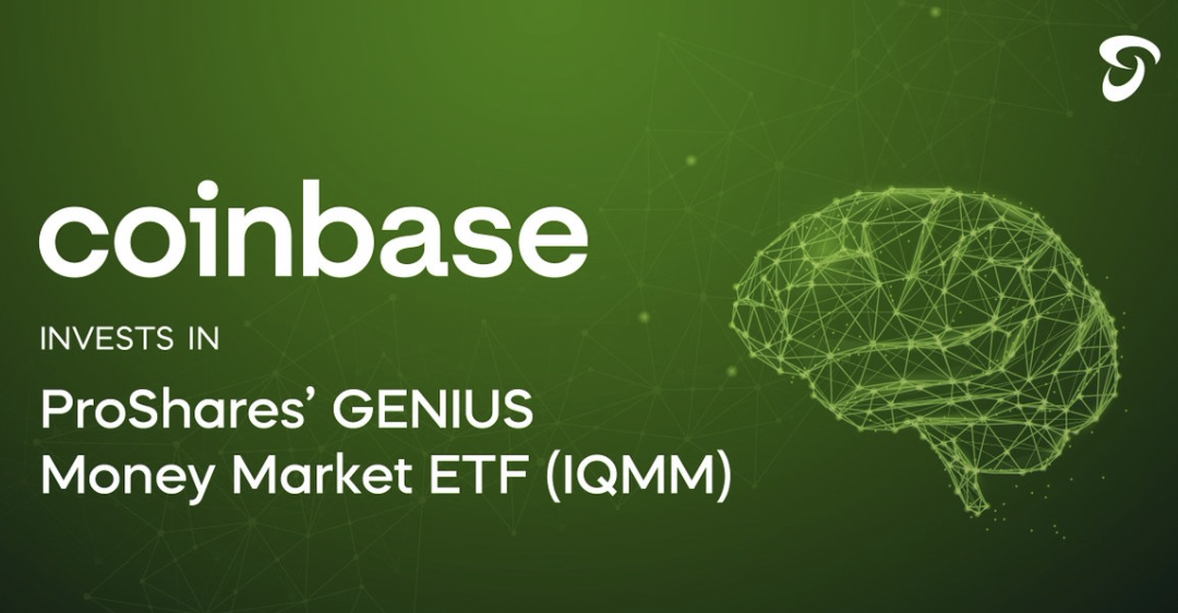 Coinbase satsar på ProShares GENIUS Money Market ETF