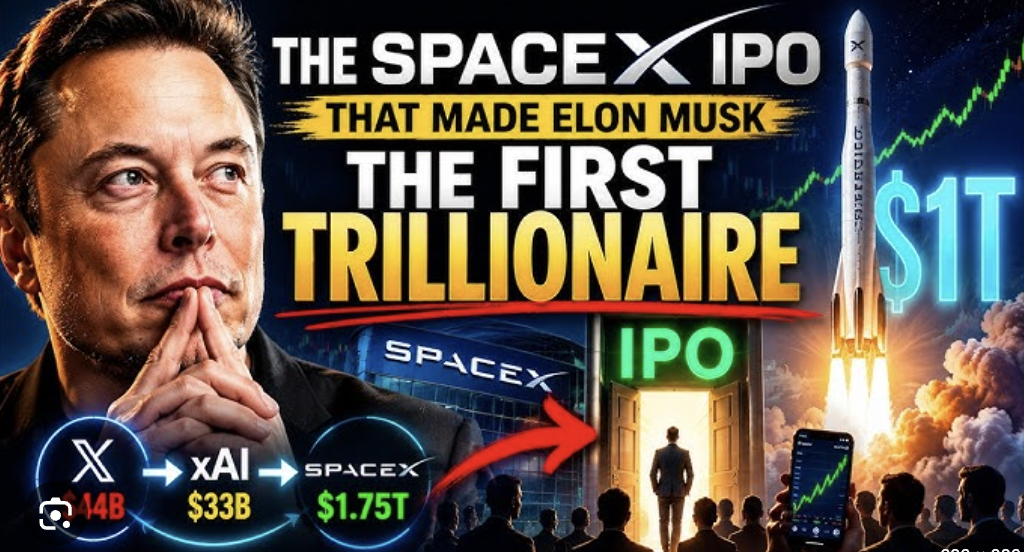 SpaceX IPO: Kursen upp 30% och Elon Musk är världens första dollarbiljonär
