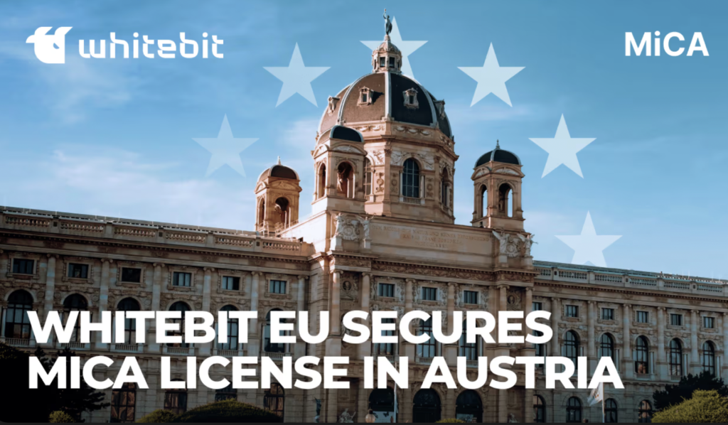 Ukrainska kryptobörsen WhiteBIT säkrar MiCA-licens i Österrike
