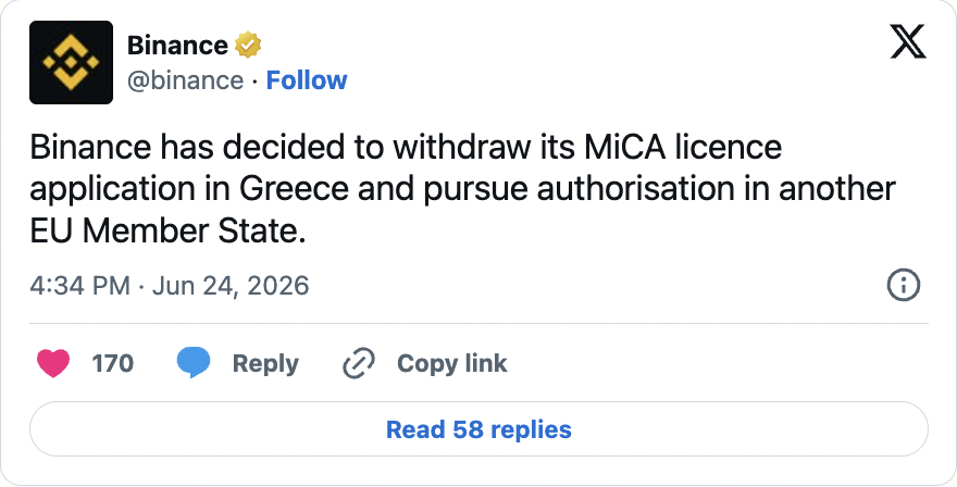 Binance lämnar EU - så gör du nu
