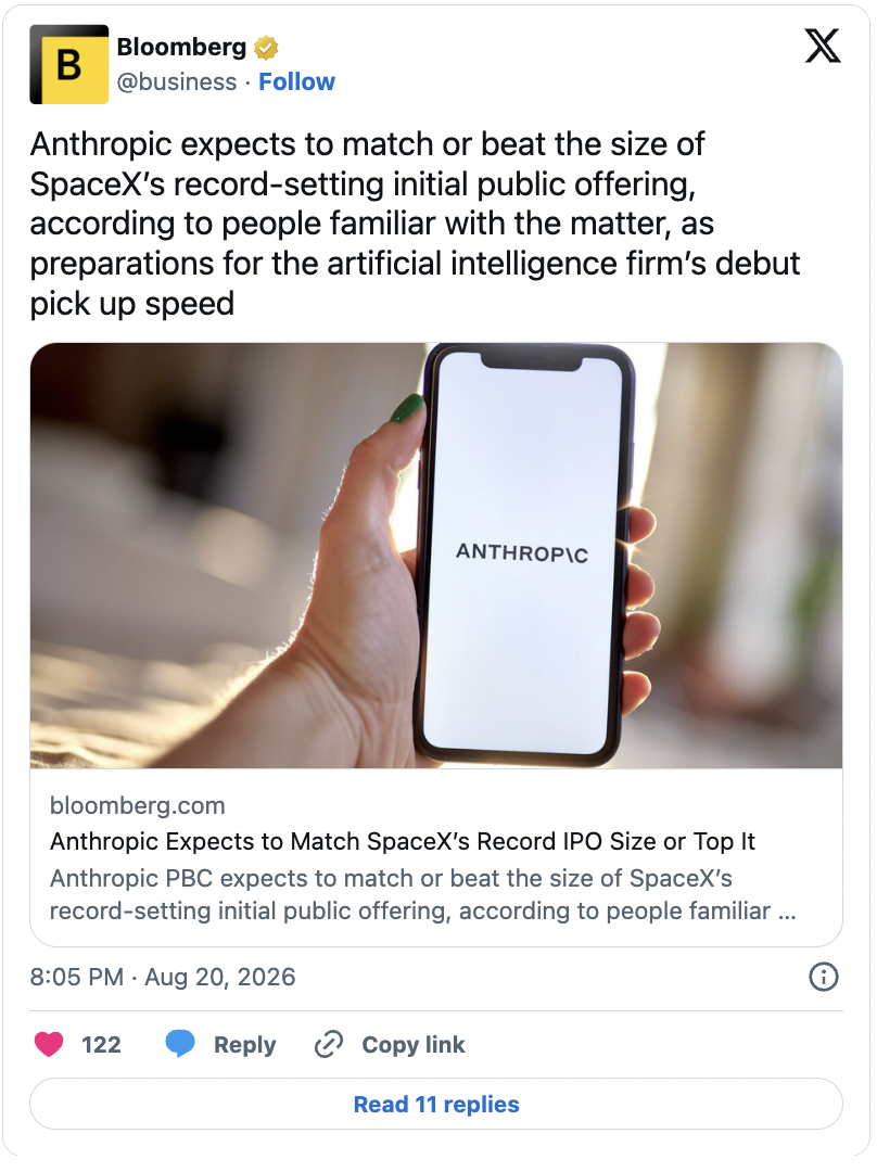 anthropic Ipo 