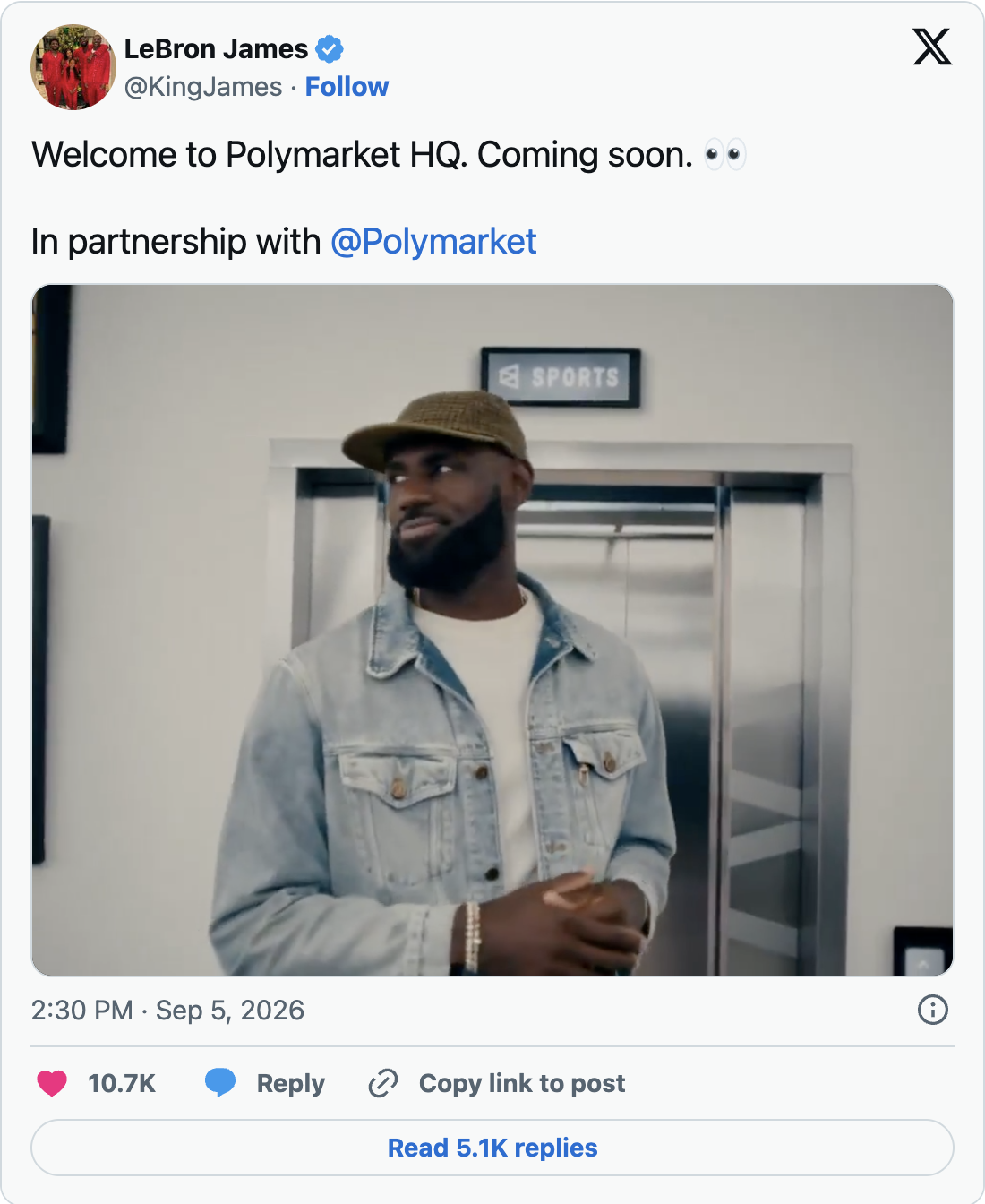 LeBron x Polymarket