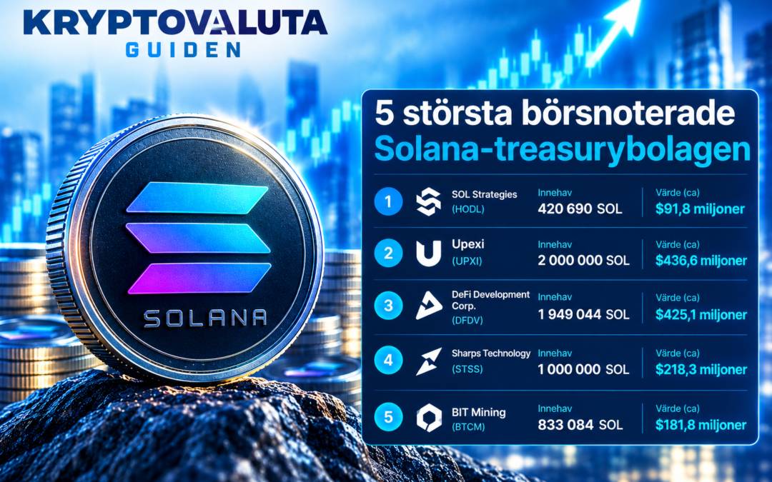 Världens största Solana Treasury bolag – topp 5