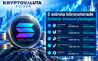 Världens största Solana Treasury bolag – topp 5