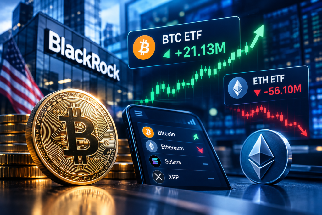 Bitcoin över 82 000 dollar igen – BlackRock leder återhämtningen i ETF:er