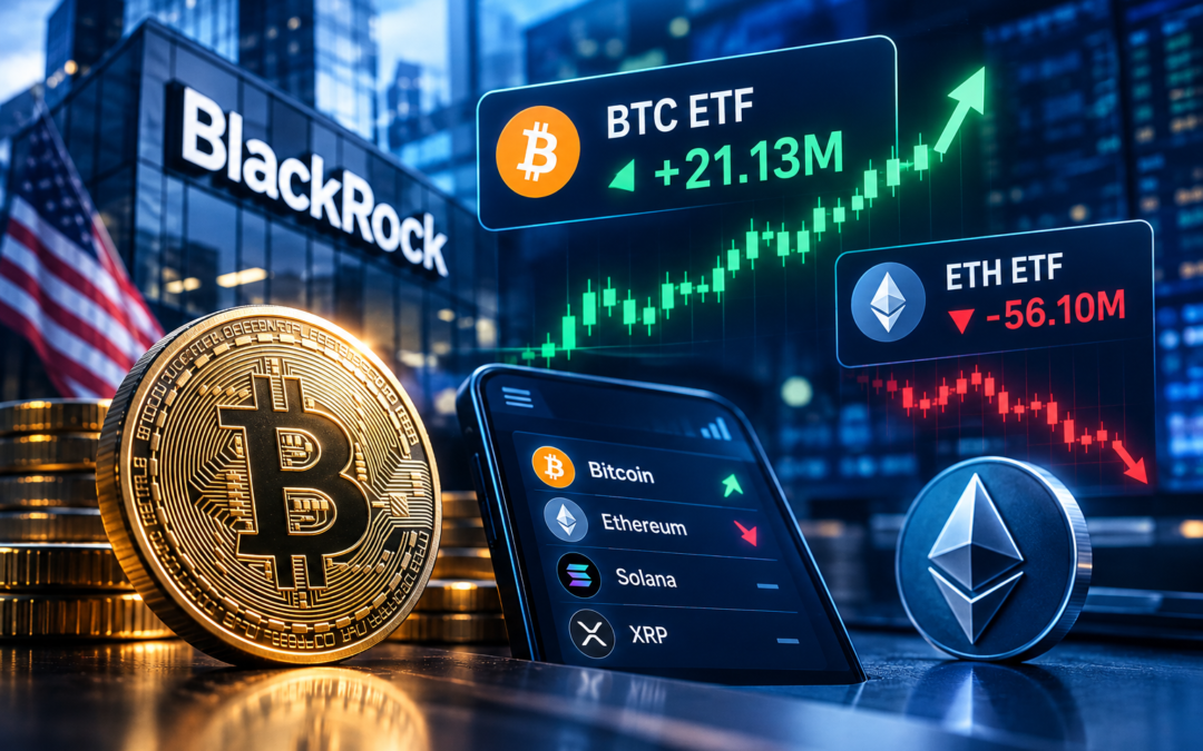 Bitcoin över 82 000 dollar igen – BlackRock leder återhämtningen i ETF:er