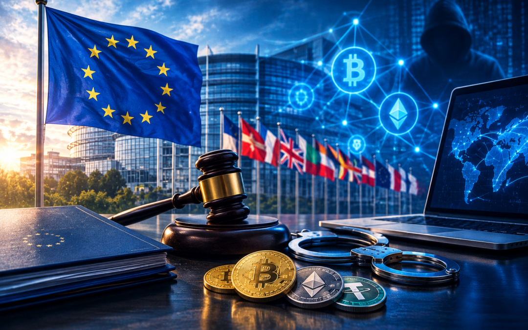 EU och åtta länder skärper kampen mot kryptobrott